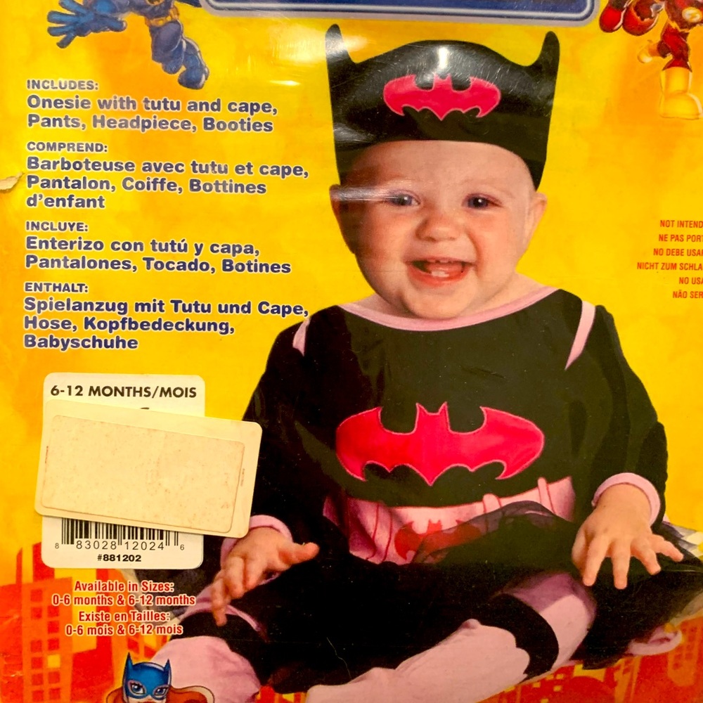 Baby Batgirl Halloween superhero costume